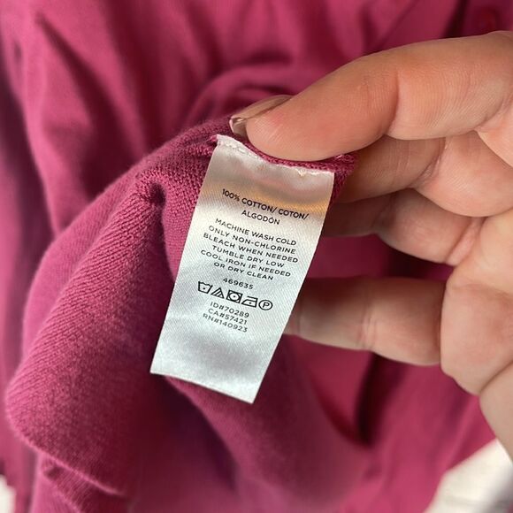 Loft Ruffle Sleeve Pink Cardigan Size Small - Picture 5 of 6